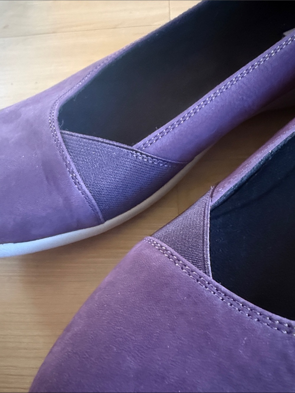 ABEO EMRIE PEW2210 LEATHER BALLET FLAT WOMENS SHOE COMFORT SLIP ON PURPLE SZ 10 - Picture 11 of 12